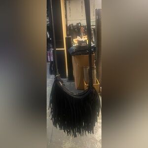 Brand New- Black Fringe Crossbody